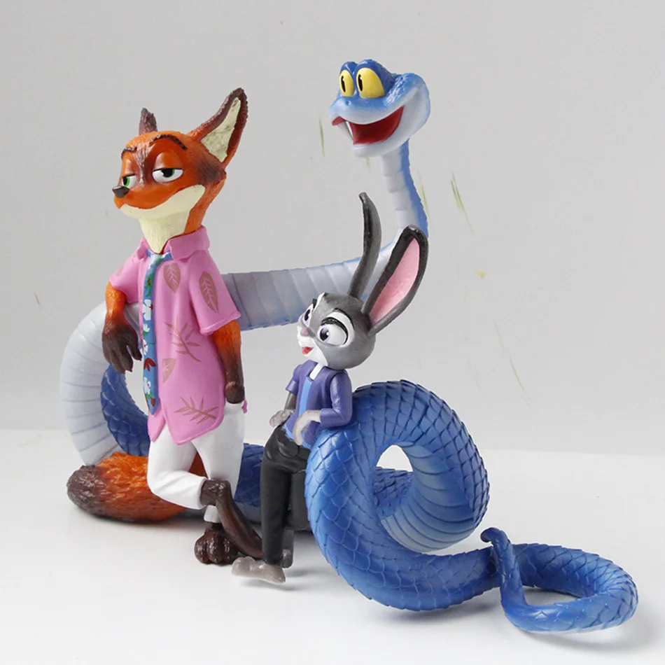 Quente 2025 zootopia animais figura de ação brinquedos coelho judy hopps raposa nick wilde filme crianças presente coleção figuras