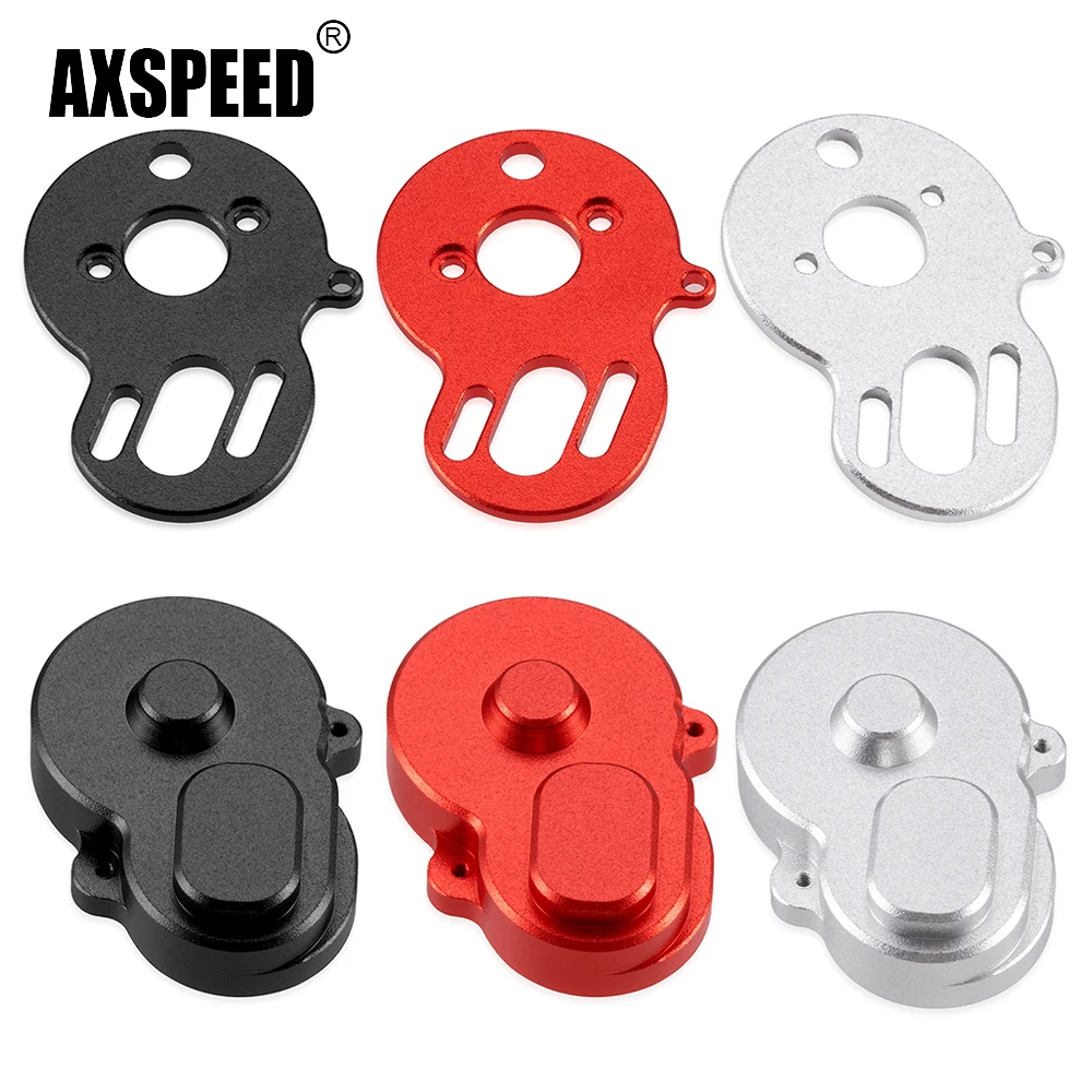 AXSPEED Aluminum Alloy Motor Fixing Seat Mount / 14T-18T Gear Cover for LOSI 1/24 Micro-B RC Buggy Truck Model Upgrade Parts