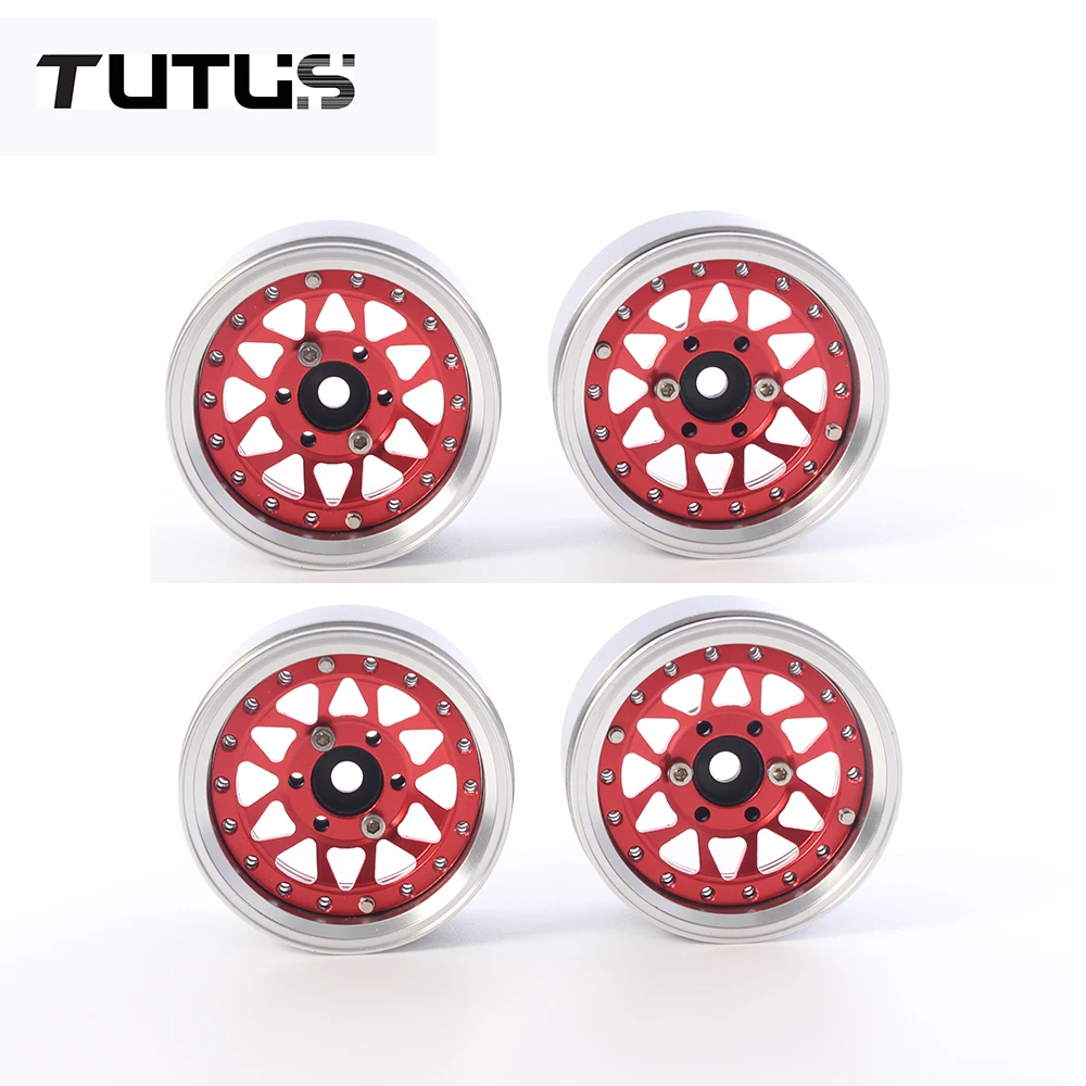 

CNC 1.9 Beadlock Wheel Rims Adjustable Offsets Aluminum for TRX4 TRX6 Axial SCX10 Redcat GEN7 GEN8 RC4WD D90 1/10 RC Crawler