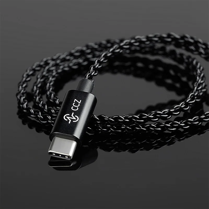 CCZ TYPE-C 4N OFC Cables USB-C With 2PIN/QDC/TFZ TYPE-C And DAC Widely Compatibled with Android/iOS/Windows/Mac/Linux For KZ