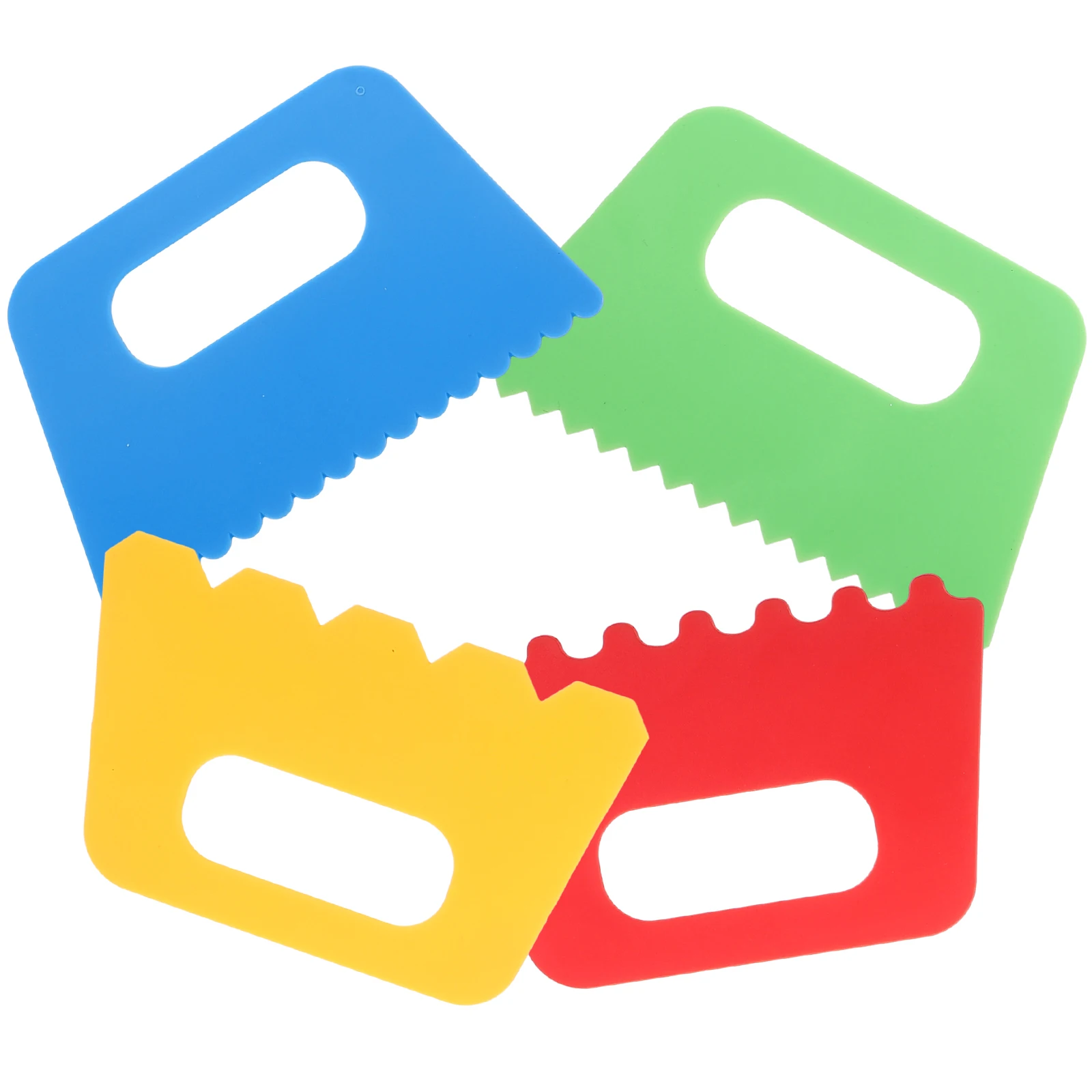 

4 Pcs Children's Painting Scraper DIY Supplies Tools for Kids Scrapers Suite Preschool Plastic