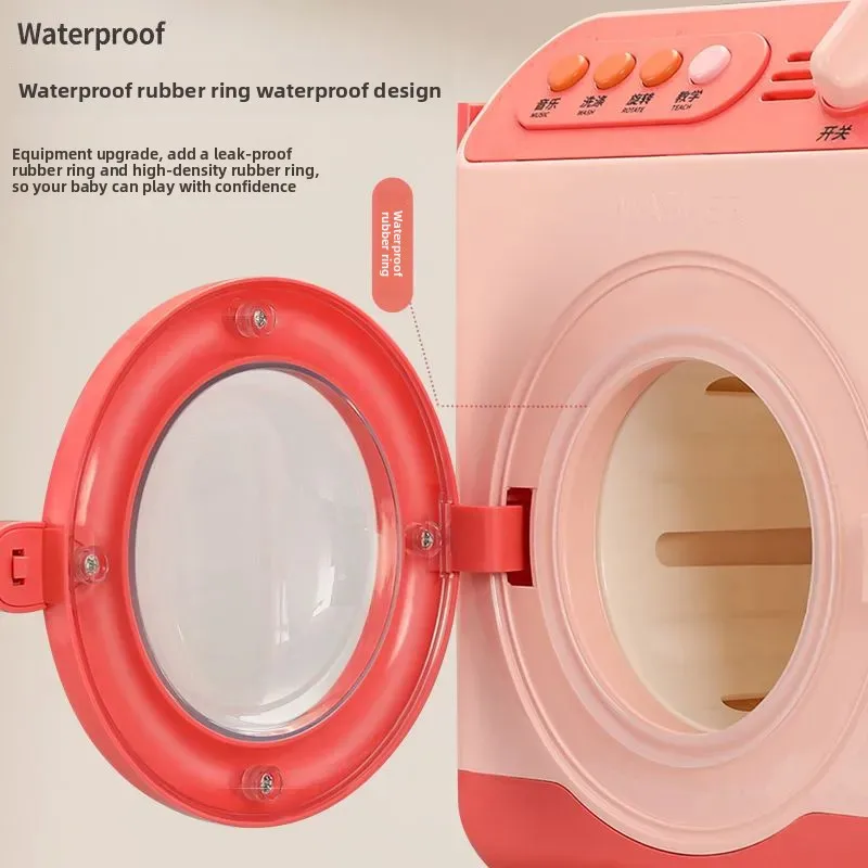 Mini Conjunto De Brinquedos De Limpeza, Simulação Série De Pequenos Eletrodomésticos, Pequena máquina de lavar roupa, Play House Doll