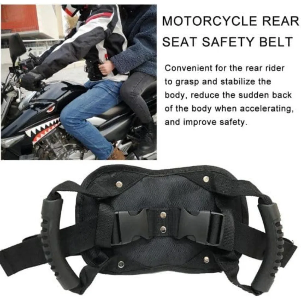 Non-slip Waistband Universal Motorcycle Safety Belt Rear Seat Armrests Beach Snowmobile Rear Seat Handles Motorcycle Accessories