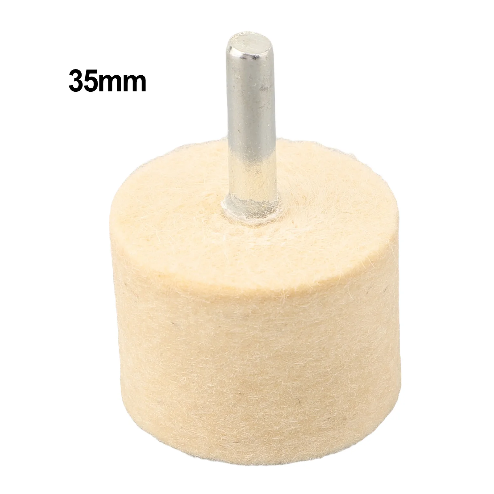 Buffing Wheel Wool Felt Grinding Head Silver Versatile Sizes 6mm Grinding Head Mounted Polishing Polishing Effect Shank