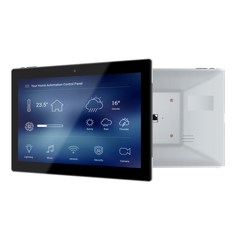 

10 inch building automation medical display DC POE wall mounted touch control panel