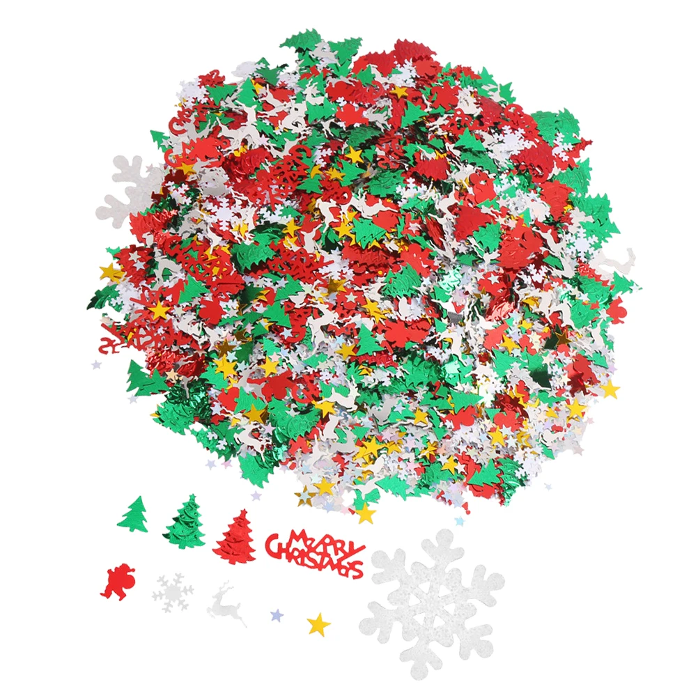 

100 Styles Christmas Confetti Plastic Party Decoration Christmas Tree Table Confetti Centerpiece Festival Scatter