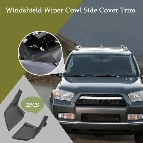 Imagen 2 del producto Embellecedor de cubierta lateral de capó de limpiaparabrisas para Toyota 4Runner 2010-2023 Reemplazar 53867-35020 53866-35030