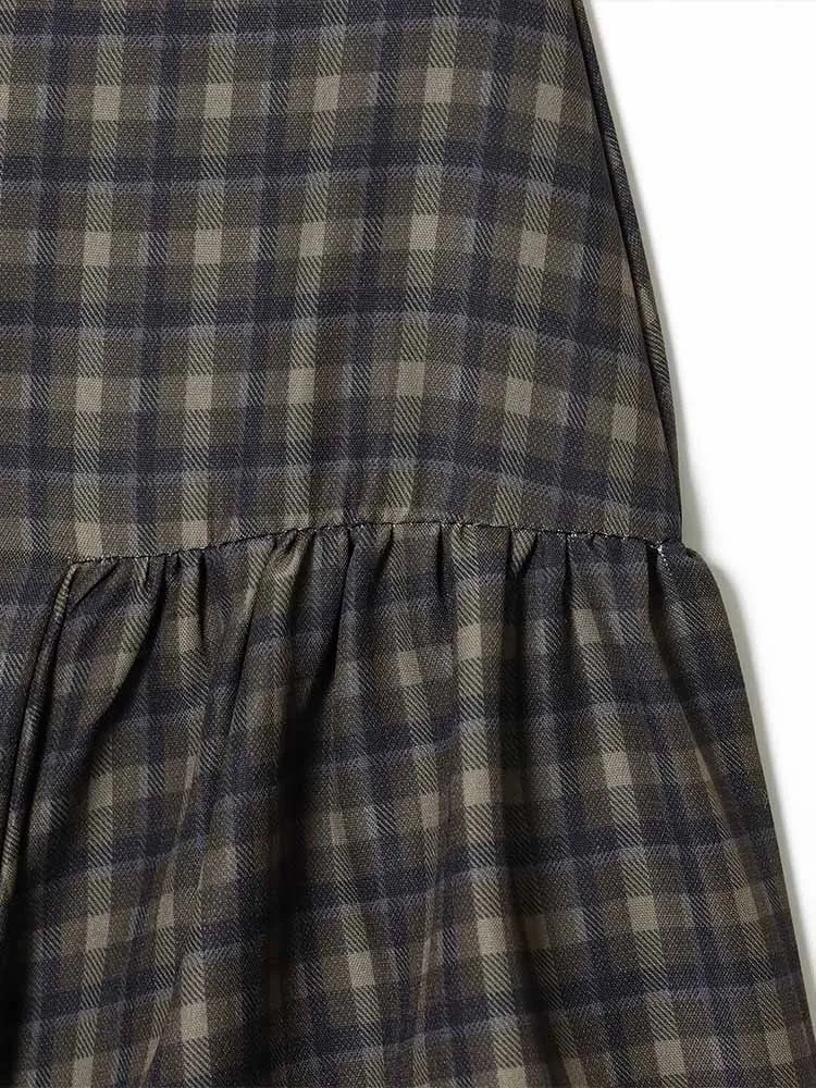 النمط الأوروبي والأمريكي الخريف الوافدين الجدد تصميم الملابس النسائية البسيطة المألوف والعصرية تنورة صغيرة منقوشة الدانتيل #6