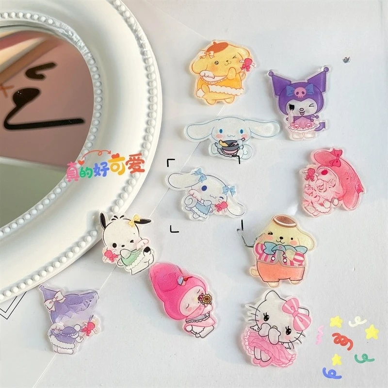 

Miniso cartoon cute KT cat Sanrio brooch ins super cute bag packaging accessories Kulomi badge pin student female