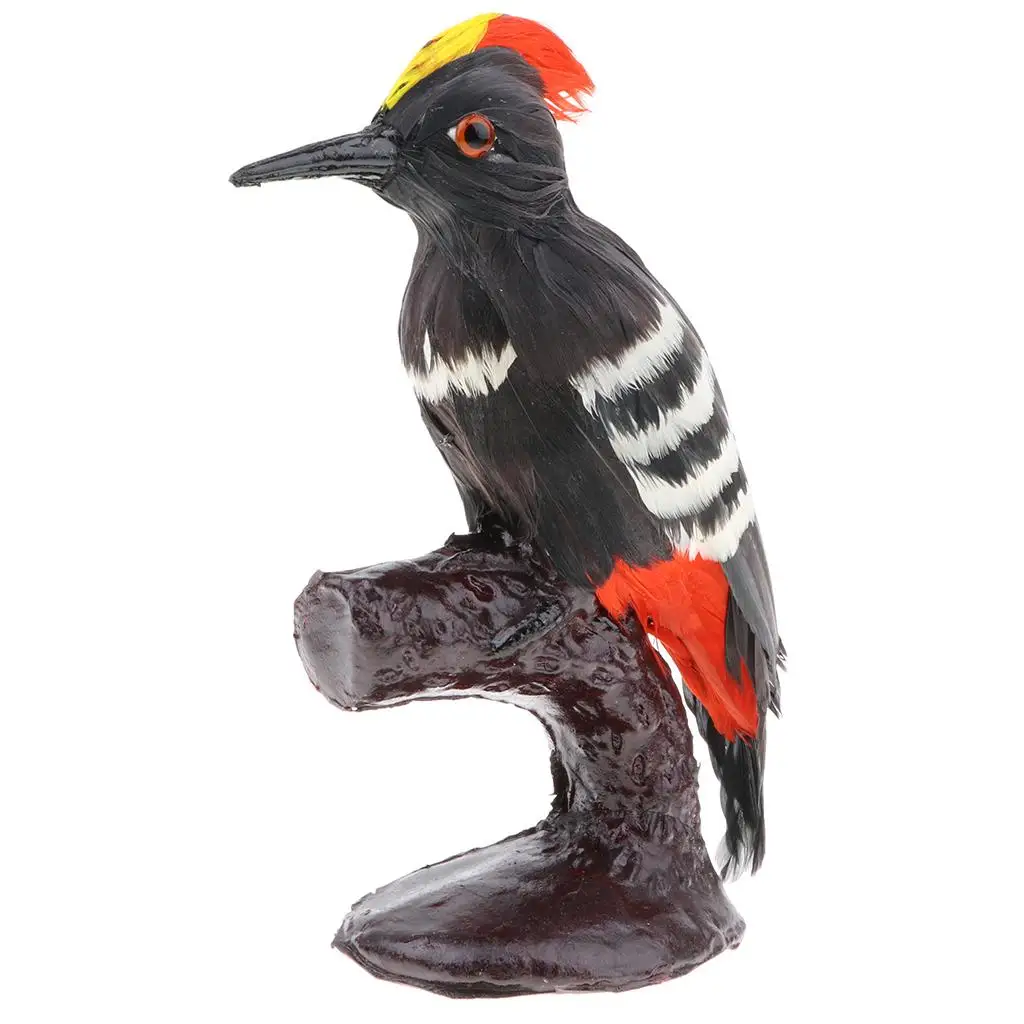 Simulation Forest Bird Animal Model Figurine Kids Toy Home Decor Woodpecker