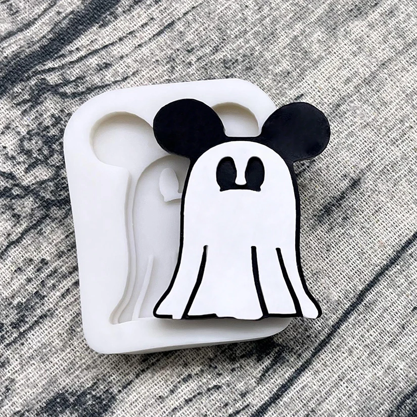 Ghost Spirit Halloween Silicone Sugarcraft Mold Resin Tools Cupcake Baking Mould Fondant Cake Decorating Tools