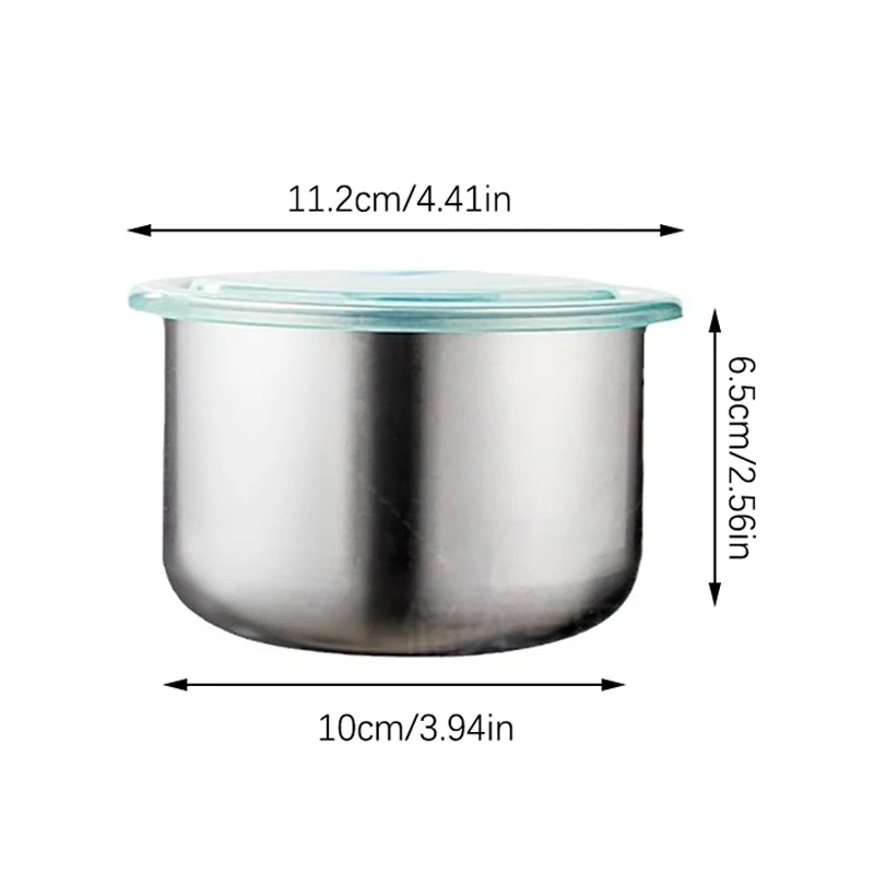Fiambrera redonda de acero inoxidable 304 a prueba de fugas, fiambrera sellada resistente al calor, cuenco de almacenamiento de alimentos, vajilla de cocina