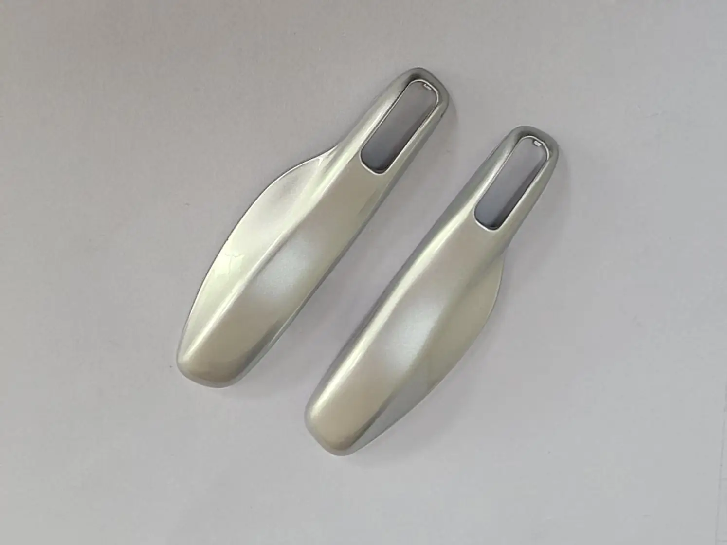 

ГЛЯНЦЕВЫЙ СЕРЕБРЯНЫЙ жесткий пластиковый брелок для дистанционного ключа без ключа, защитный чехол для Porsche Cayenne Panamera Macan 911 Boxster