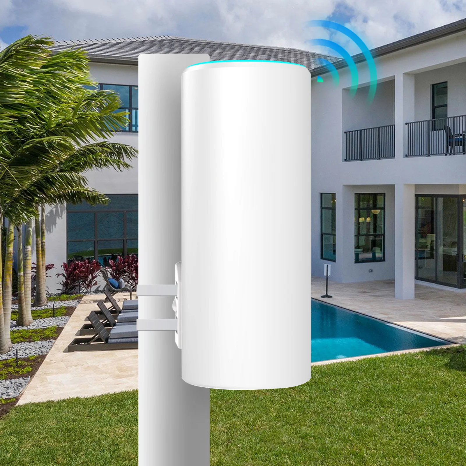 

Todaair Smart WiFi Extender AC1200Mbps двухдиапазонный — водонепроницаемый, PoE Ethernet, легкое покрытие для всего дома для умного жизни