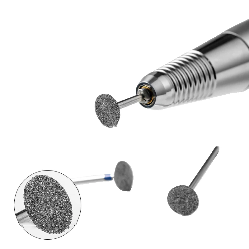 Nail Diamant Metalen Boor Schijf Bit Voor Dode Huid Callus Elektrische Voet Vijl Callus Remover Schacht Voor Nail Salon Slijpkop