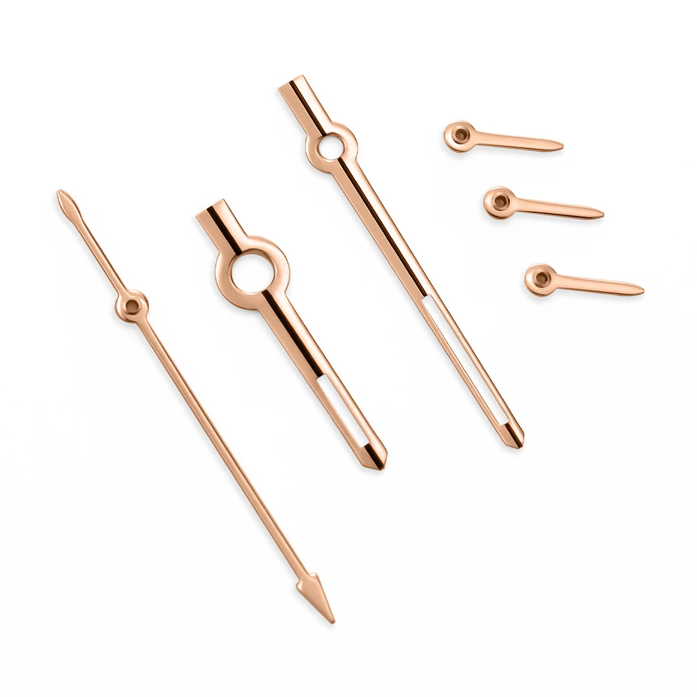 Aiguilles de montre VK63, or Rose, argent, 6 aiguilles adaptées au mouvement à Quartz VK63, pièces de montres lumineuses vertes, pointeur/accessoires à aiguilles