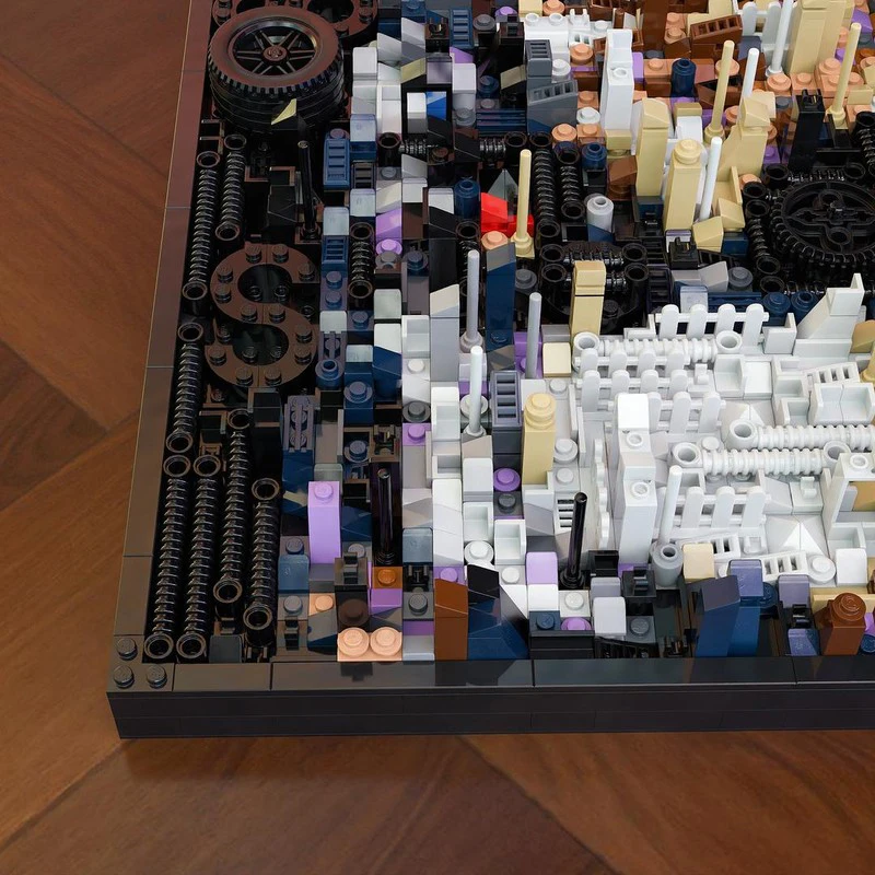 3025 Elementów MOC Terminatores Punkes Pixel Face Premium Steampunk Architektura DIY Model Klocki Urodzinowe Zabawki Prezent