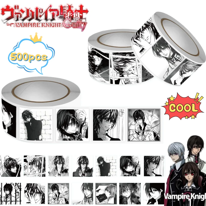 Vampire Knight Kaname Kuran500 PCS Roll Paste High Color Value Animation Cartoon Printing Mobile Phone Shell Desktop Decoration