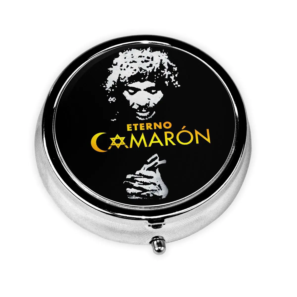 

Камароны De La Islas Island, коробка для таблеток с креветками, диспенсер для таблеток, певец фламенко, портативный органайзер для лекарств, коробка для хранения, контейнер