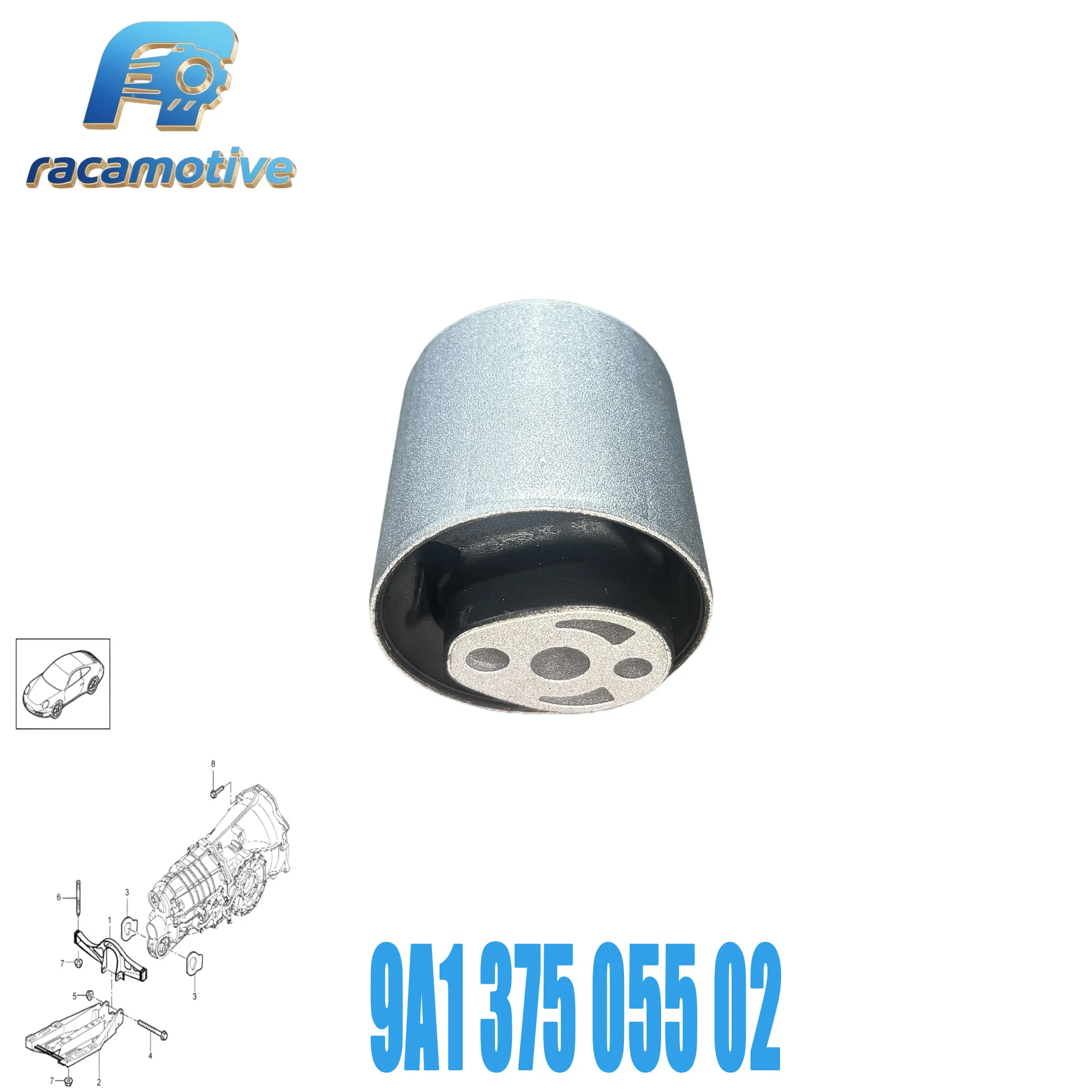 9A137505502 suitable for Porsche 911 Cabriolet (997) 2005-2012 911 Coupe (997) 2005-2012 transmission mount support bushing.