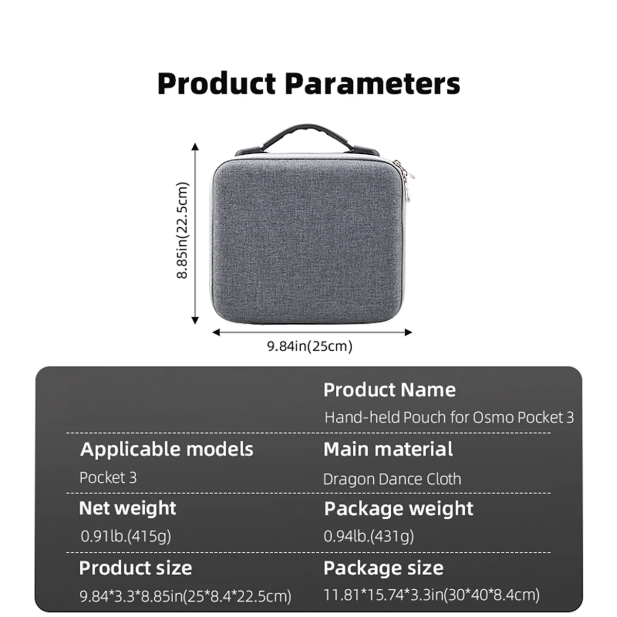 High Quality-For DJI Osmo Pocket 3 Storage Bag Carrying Case Camera Body Handbag Camera Accessories