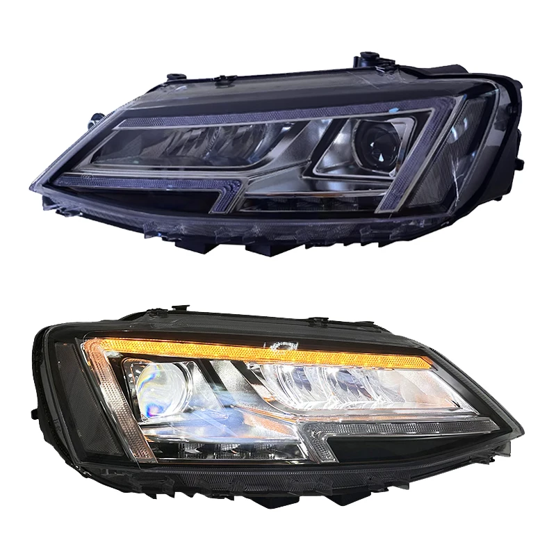 

For Volkswagen Jetta 6th Gen Headlights 2011-2018 Jetta MK6 LED Front Lamp Upgrade Car Accessories VW Head Light Assembly DRL