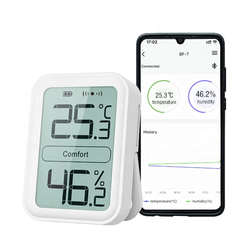 Indoor LCD Digital Temperature Humidity Meter Thermometer Hygrometer with Alarm Function