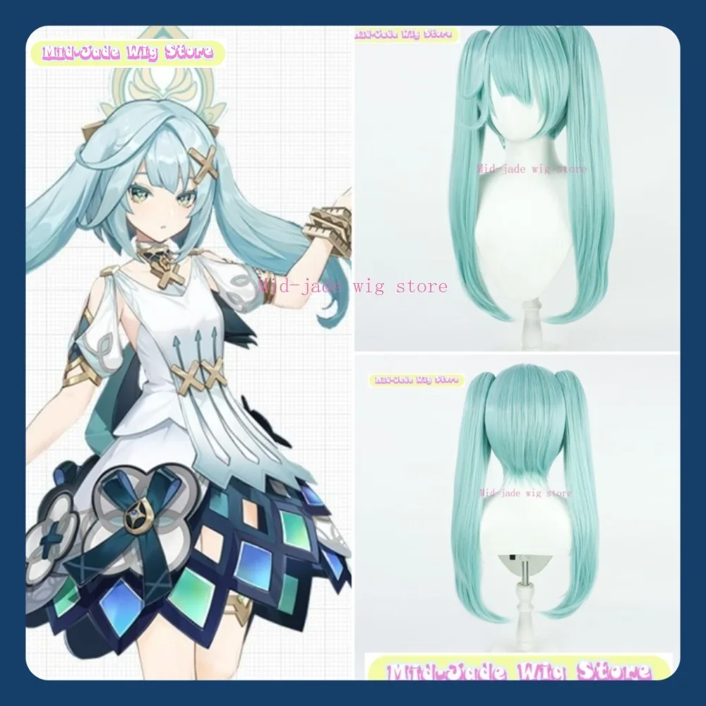 Mid-jade peruca loja genshin impacto faruzan cosplay peruca anime jogo rpg festa de halloween traje adereços cabelo sintético