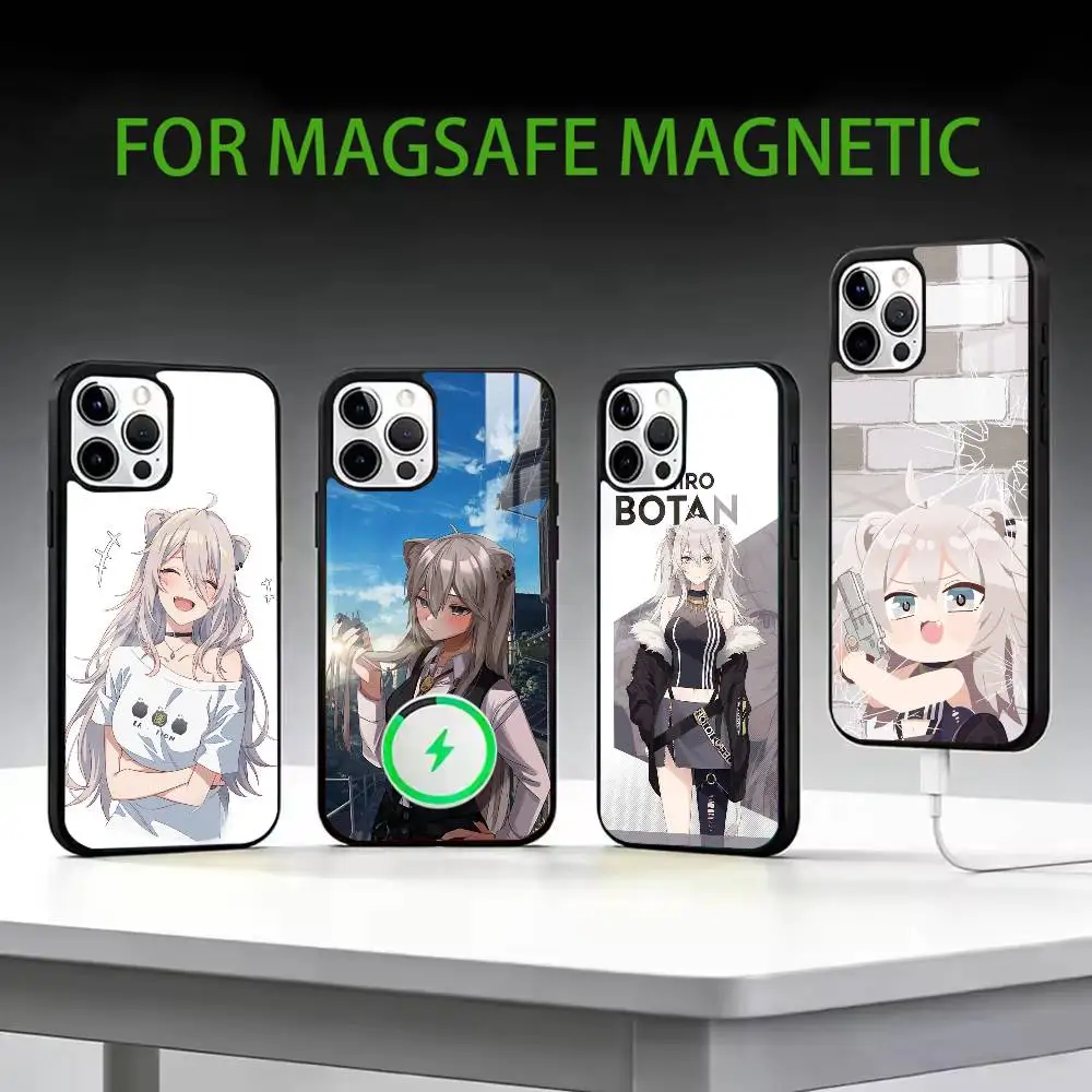 

S-Shishiro Botan Phone Case For iPhone17,16,15,14,13,12,11 Plus,Pro Max Magnetic For Magsafe Wireless Charging