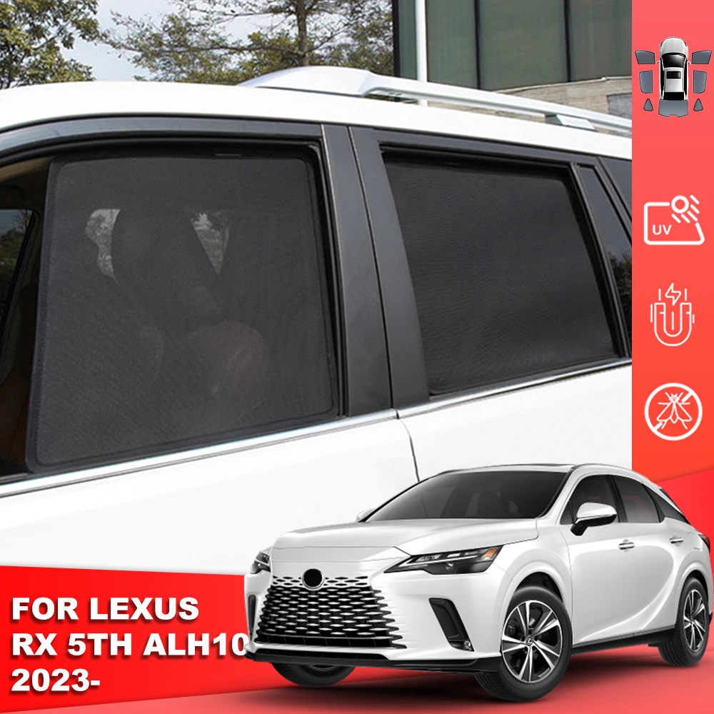 

For Lexus RX 500H ALH10 2023 2024 Magnetic Car Sunshade Shield Front Windshield Curtain Rear Side Baby Window Sun Shade Visor