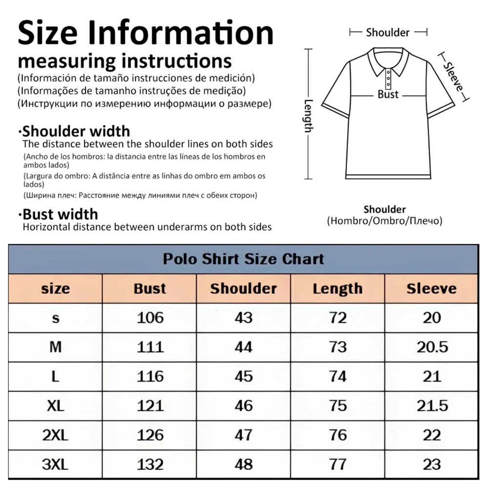Paris Printed Men's Short Sleeve Polo Shirt Casual Versatile Style Lapel Shirt Summer Men's Street Casual Breathable Clothing