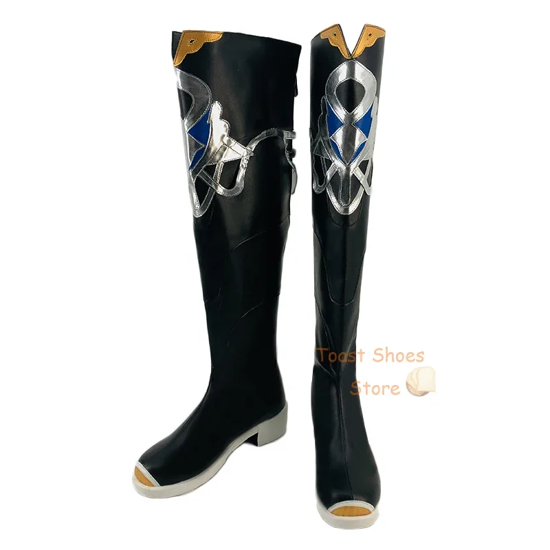 Botas de Cosplay Genshinimpact Albedo, juego de cómics para fiesta de Halloween, disfraz de utilería, estilo genial