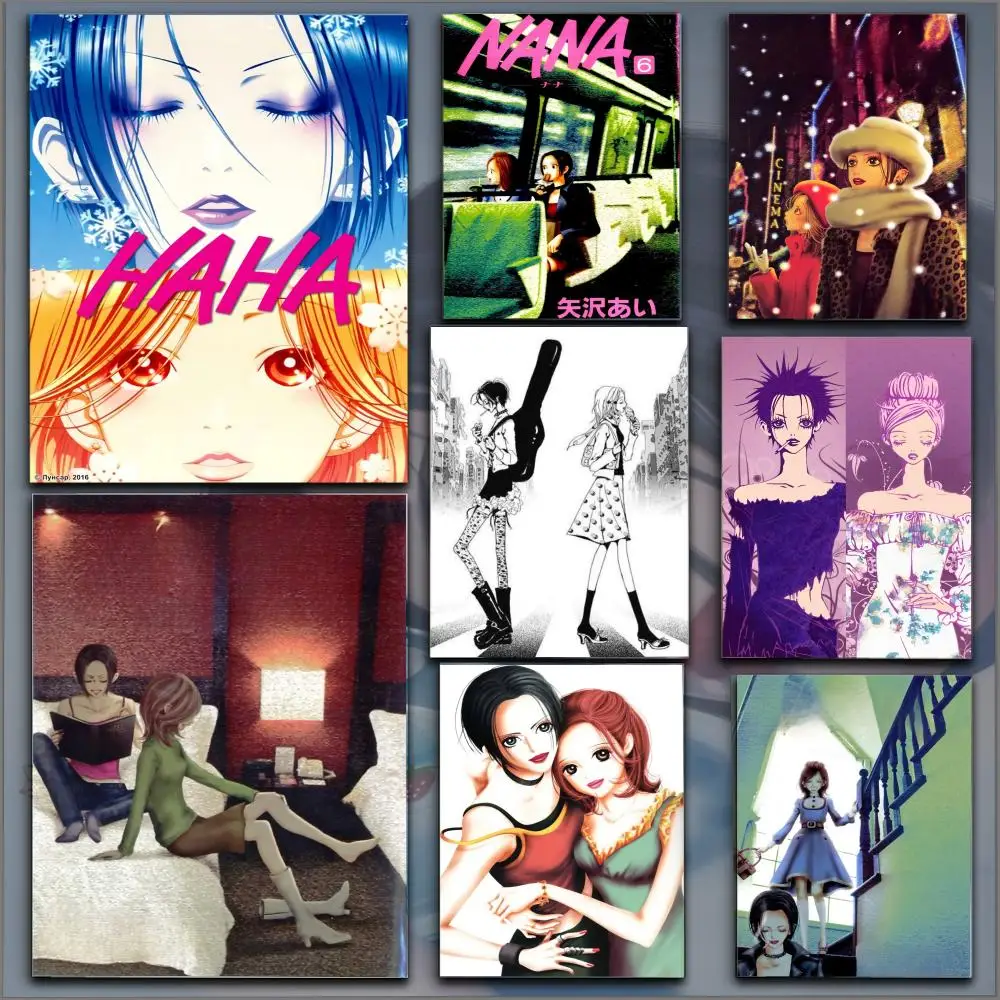 Nana Retro Classic Movie Poster HD Anime Hot Theme Sänger/OST/Film-Wasserdicht Selbstklebende Heimdekoration