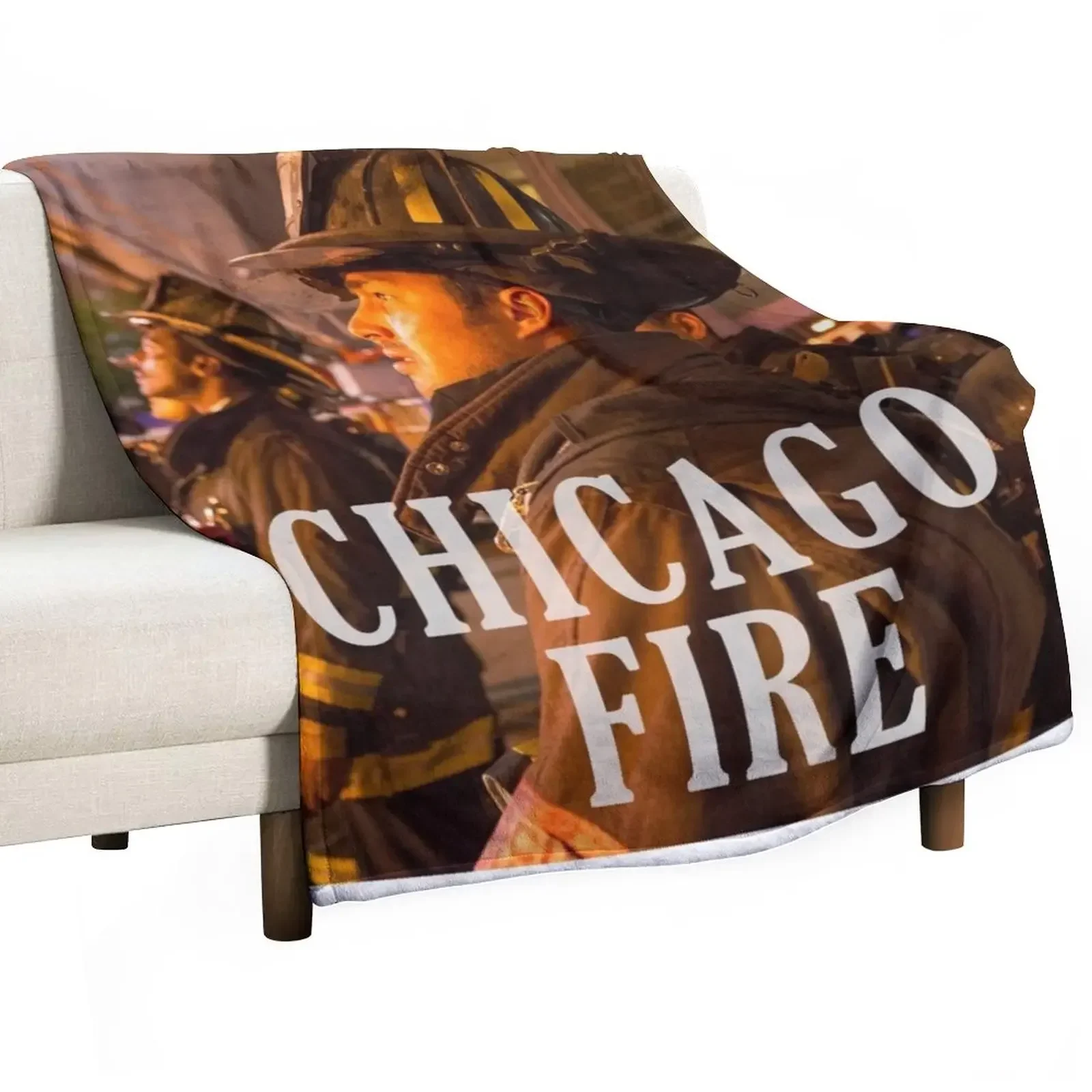 

Chicago Fire Fighters Throw Blanket Thins Beach Blankets