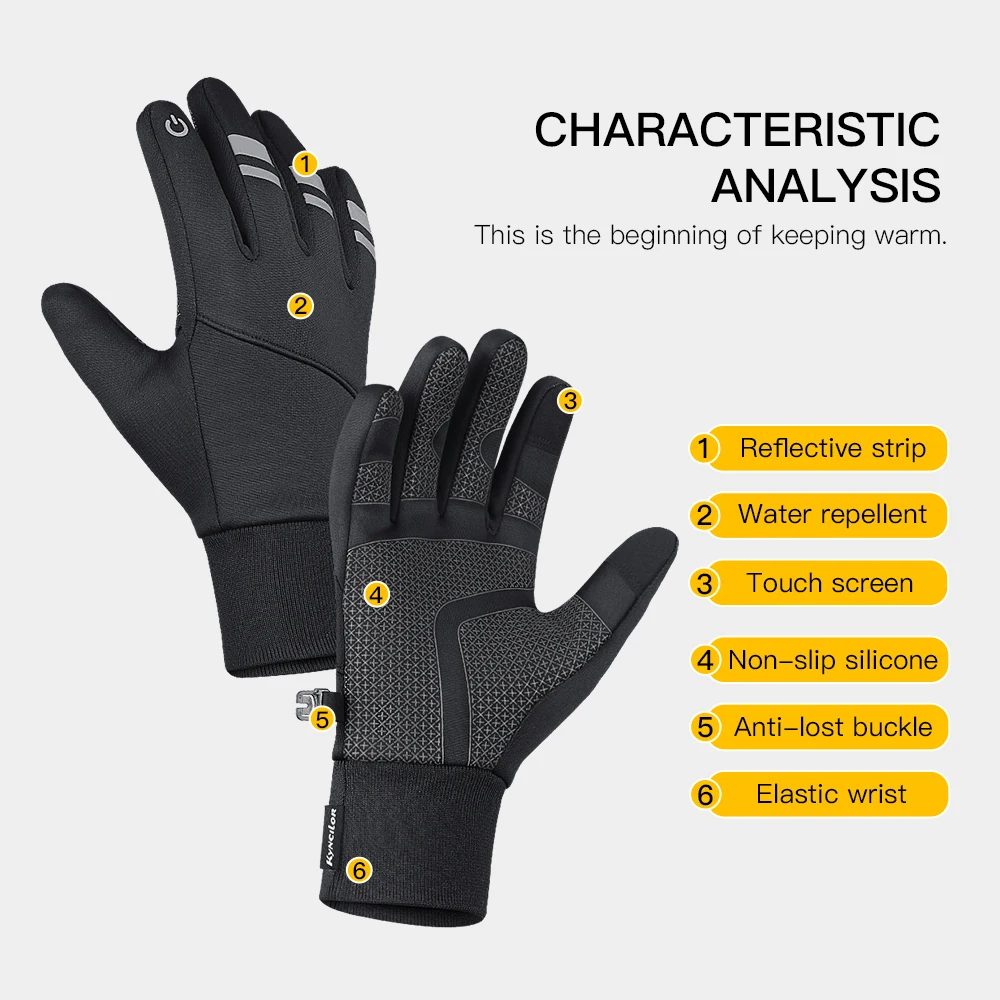 NEW Winter Sports Plus Velvet Warm Gloves For Men And Women Touch Screen Ski Cycling Bicycle Riding Cold-Proof Outdoor Gloves