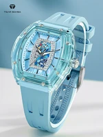 TSAR BOMBA Women Watch Fashion Crystal Watch Ladies Quartz Wristwatch Elegant Female Bracelet Christmas Gifts for Girls photo 1