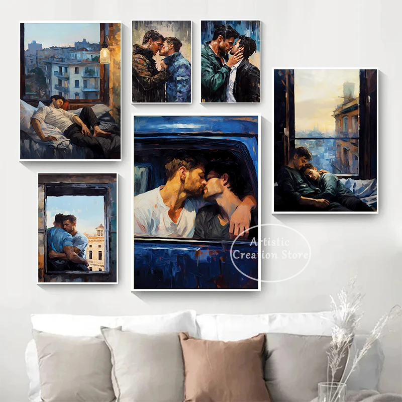 DOI HOMENS SE BEIJANDO DESENHO: O QUE ESSE QUADRO REALMENTE SIGNIFICA PARA MINHA CASA?