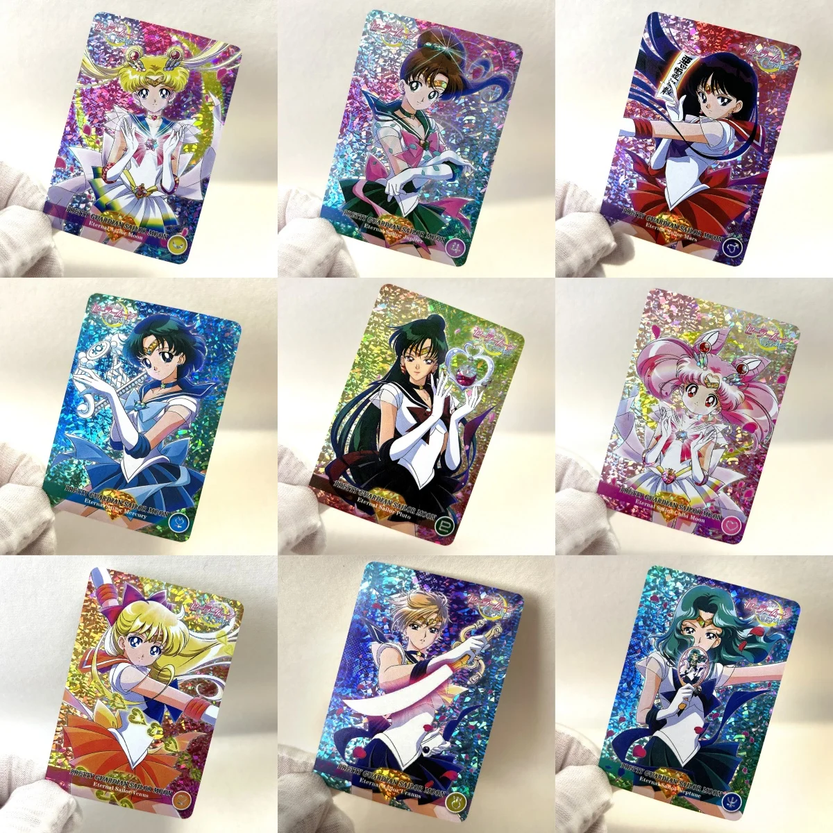 

Набор из 10 коллекционных карточек «Сейлор Мун»: Цукино Усаги, Мизуно Ами — лазерные цветные карточки с эффектом преломления для самостоятельной сборки, аниме-игры, сувенирные карточки