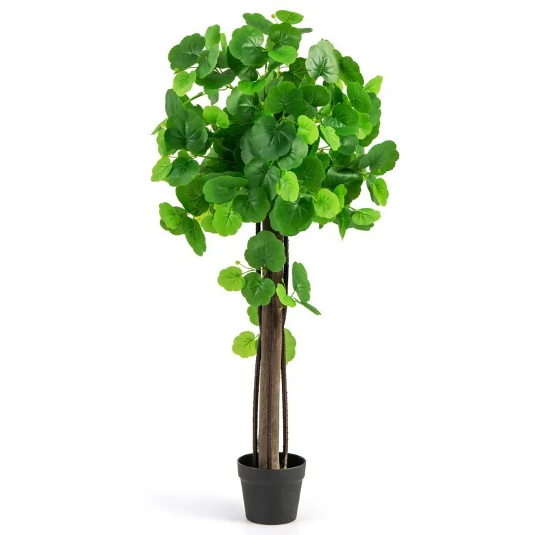 

44"Indoor Artificial Floor Plant Decor Fake Crabapple Tree w/Adjustable Branches