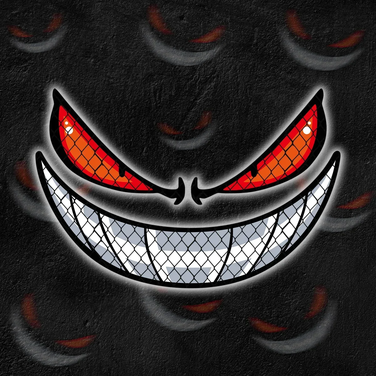 Devil Eyes Reflective Moto Stickers Safety Warning Motorcycle Body Helmet Windshield Car Trunk Fuel Tank Decals Accessories