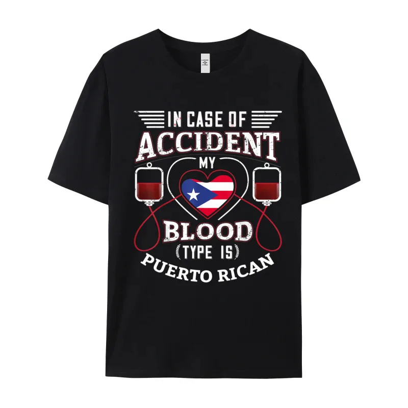 Puerto Rican Shirt National Proud 100% Cotton T-Shirt for Men Short Sleeve Tops & Tees Funky Christmas O Neck Tee-Shirts Casual