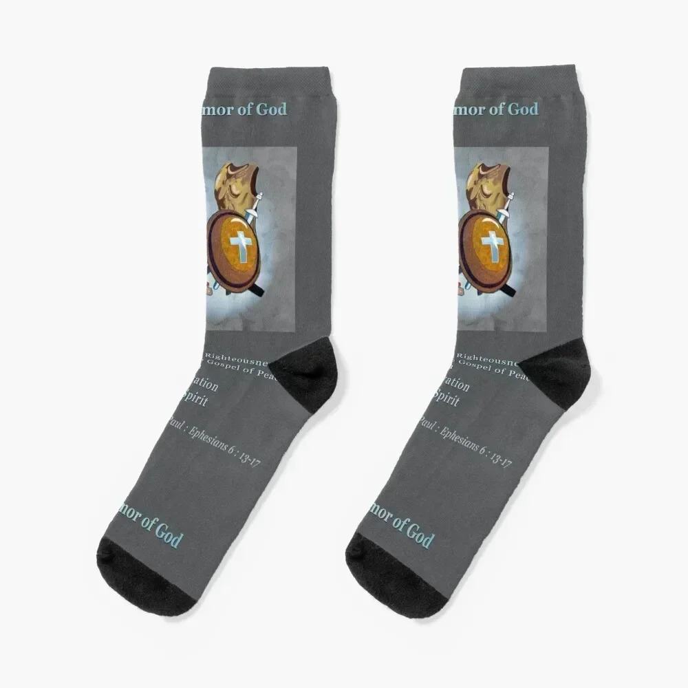 

Full Armor Of God Socks snow aesthetic Stockings compression Running Woman Socks Men's