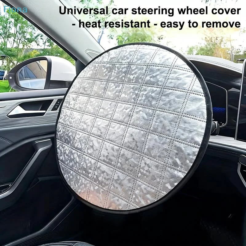 ✔Heat-Resistant Car Steering Wheel Cover,Heat-insulating,Sun-protective,And Compatible With Multiple Car Models