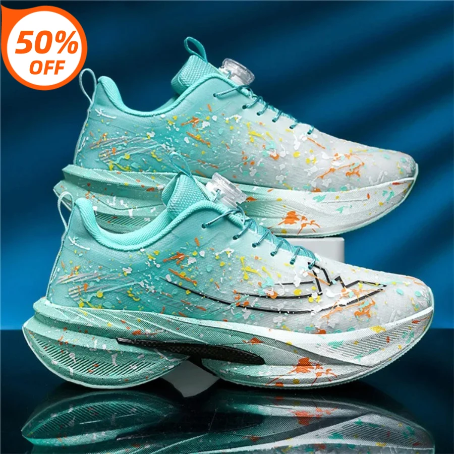 

Marathon Men Sports Running Shoes Air Cushion Breathable Lightweight Women Comfortable Antiskid Athletic Casual Sneakers Outdoor