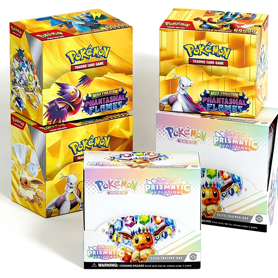 

НОВИНКА: Набор карт Pokemon Prismatic Evolutions (36 шт.), английская версия, для боев и транзакций, подарочная карта