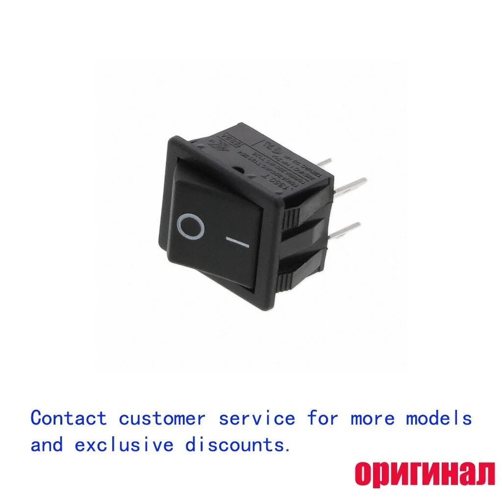 Original Arcolectric C1350ATAAB Rocker Switch DPST Off‑On Non‑Illuminated Black Panel Mount