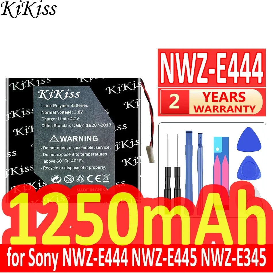 KiKiss Battery 1250mAh for Sony NWZ-E444 NWZ-E445 NWZ-E345 NWZ-WH303 E373 E383 A864 A865 LIS1425HNPC SRS-BTV5 NWZ-E344 NWZ-E443