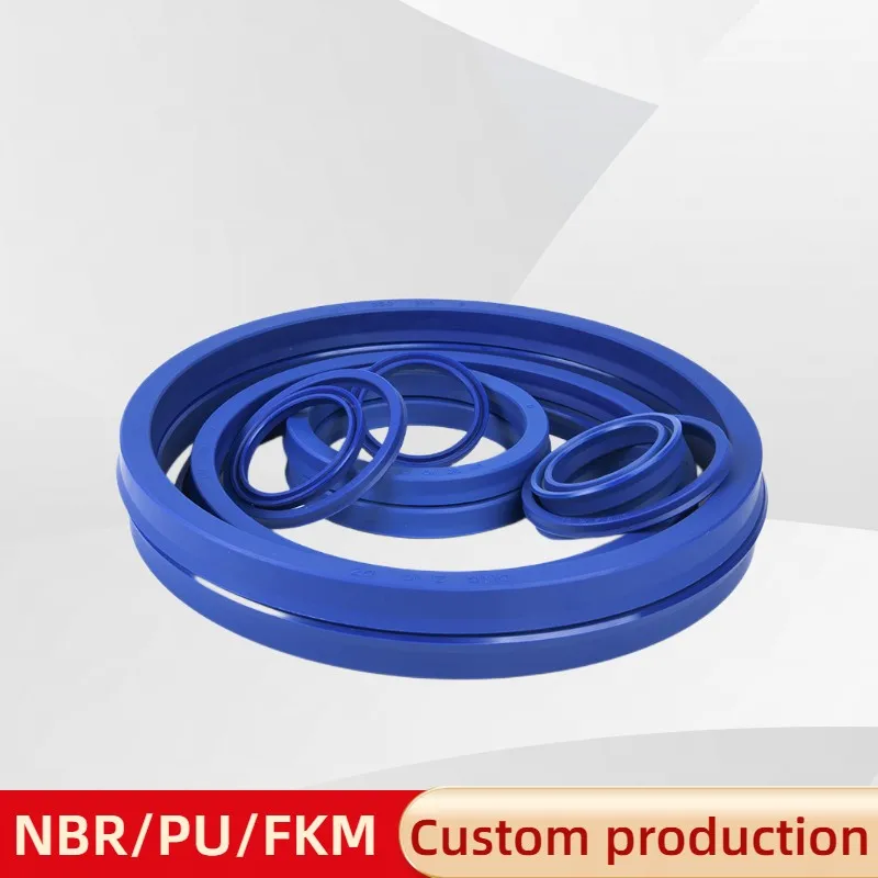 DingZing Polyurethane Hydraulic Cylinder Oil Seal, UN/UNS/UHS/U/Y Type Shaft Hole Universal Seal, 6-175mm High, 5-10mm Thickness