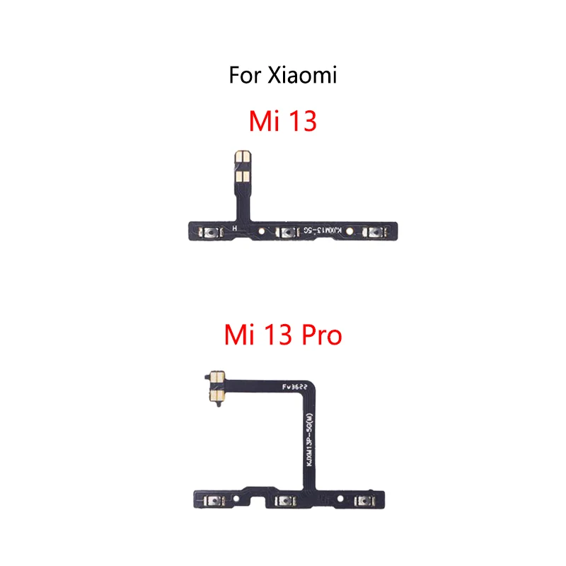 Power Button Switch Volume Mute Button On / Off Flex Cable For Xiaomi Mi 13 Pro 5G