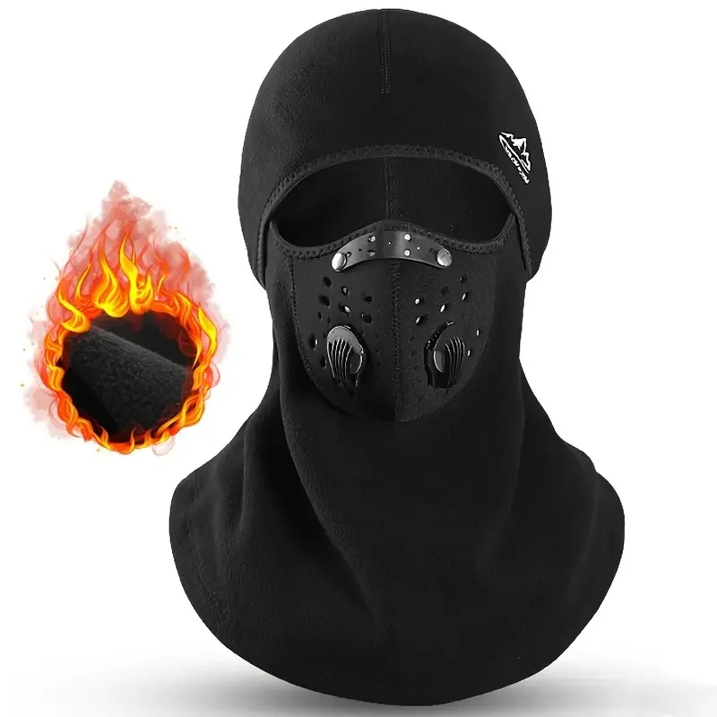 

Winter Ski Mask Cycling Cap, Fleece Warm Windproof Face Mask Balaclava Skiing Fishing Skating Hat Headwear